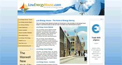 Desktop Screenshot of lowenergyhouse.com