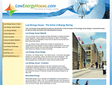 Tablet Screenshot of lowenergyhouse.com